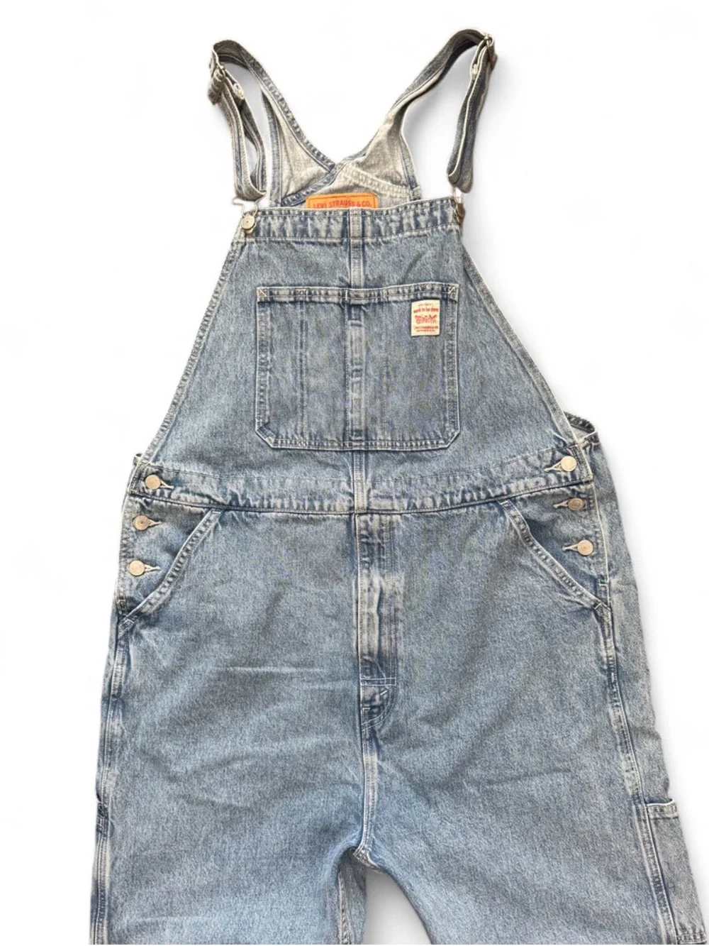 Levis LightWash Denim Overalls